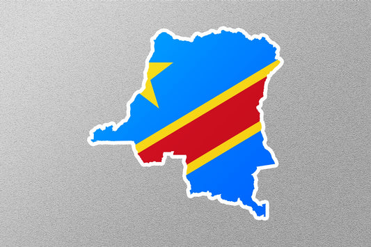 Flag of Democratic Republic of the Congo Sticker