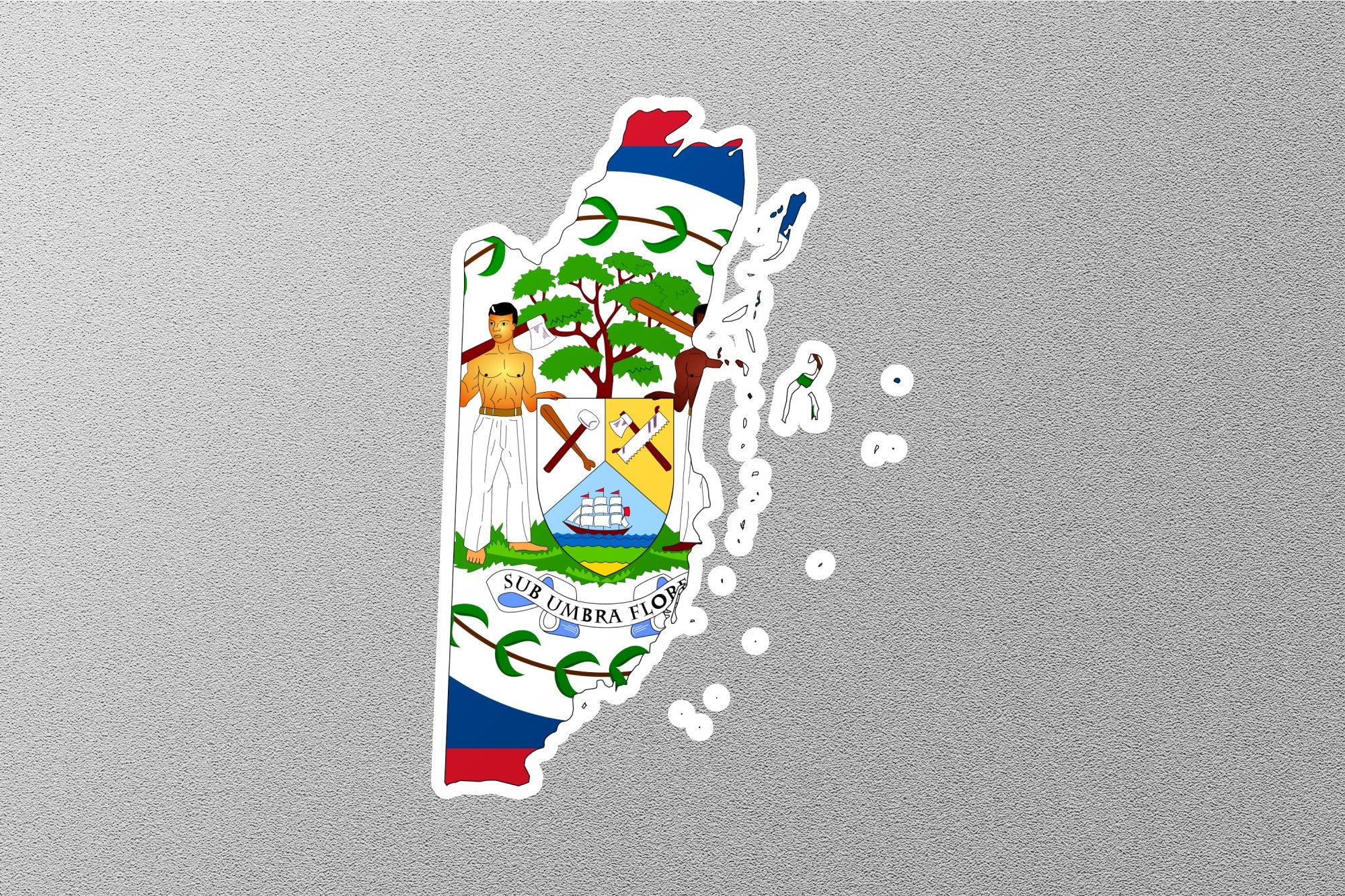 Wholesale Flag of Belize Sticker – GraffMerch.com
