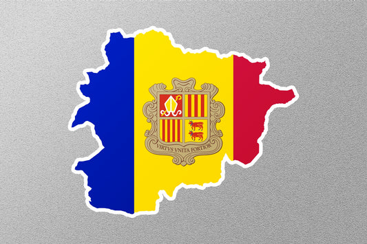 Flag Of Andorra Sticker