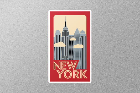 New York Travel Sticker