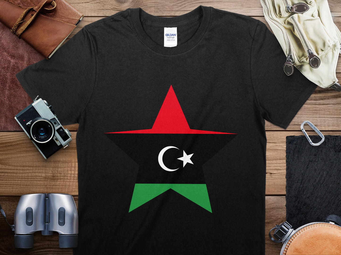 Libya Star Flag T-Shirt, Libya Flag Shirt