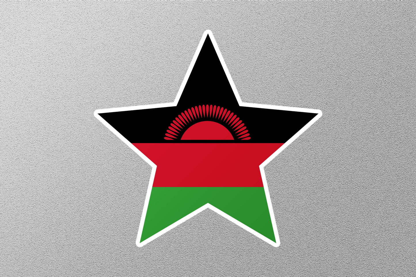 Malawi Star Flag Sticker