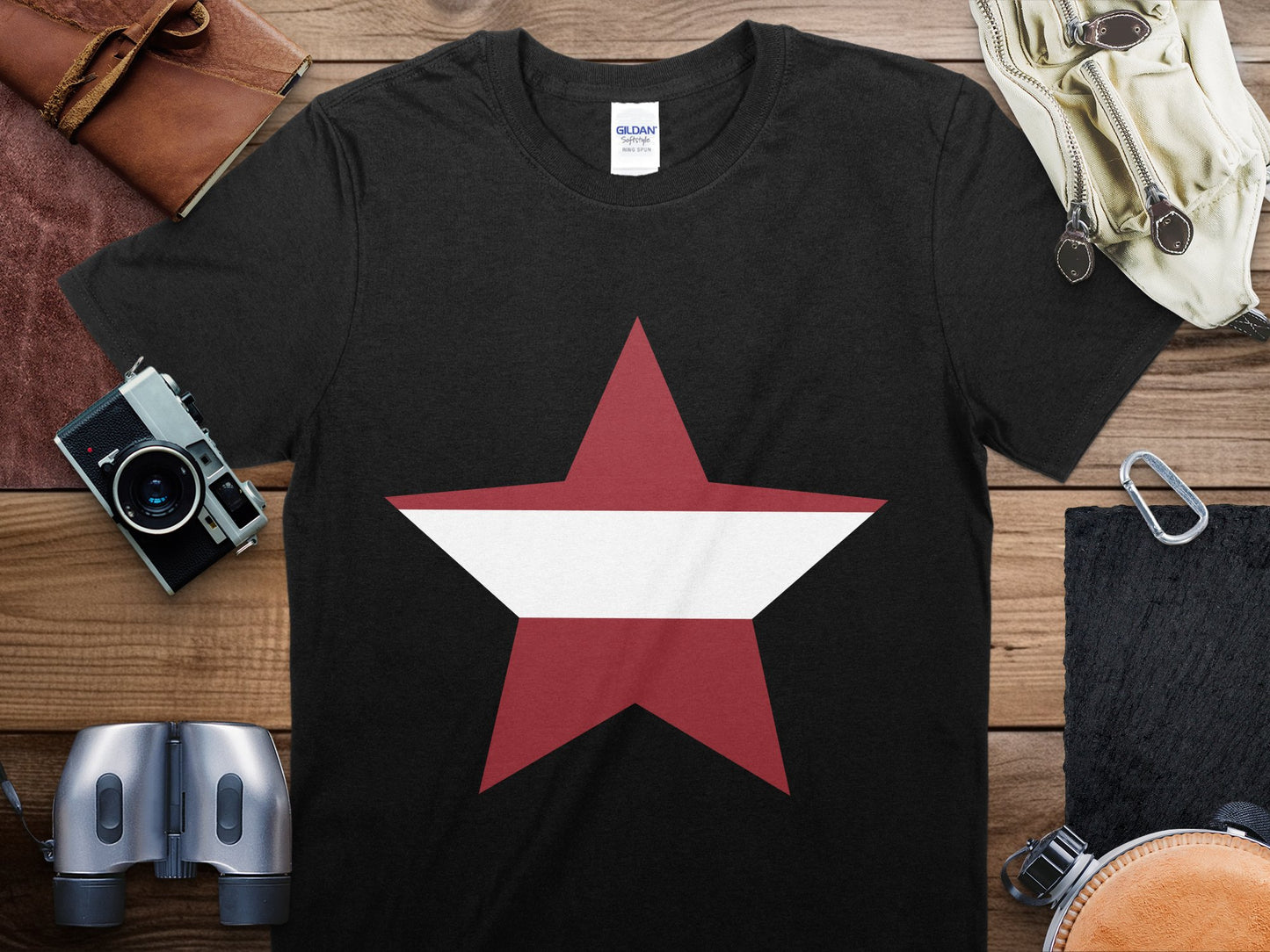 Latvia Star Flag T-Shirt, Latvia Flag Shirt