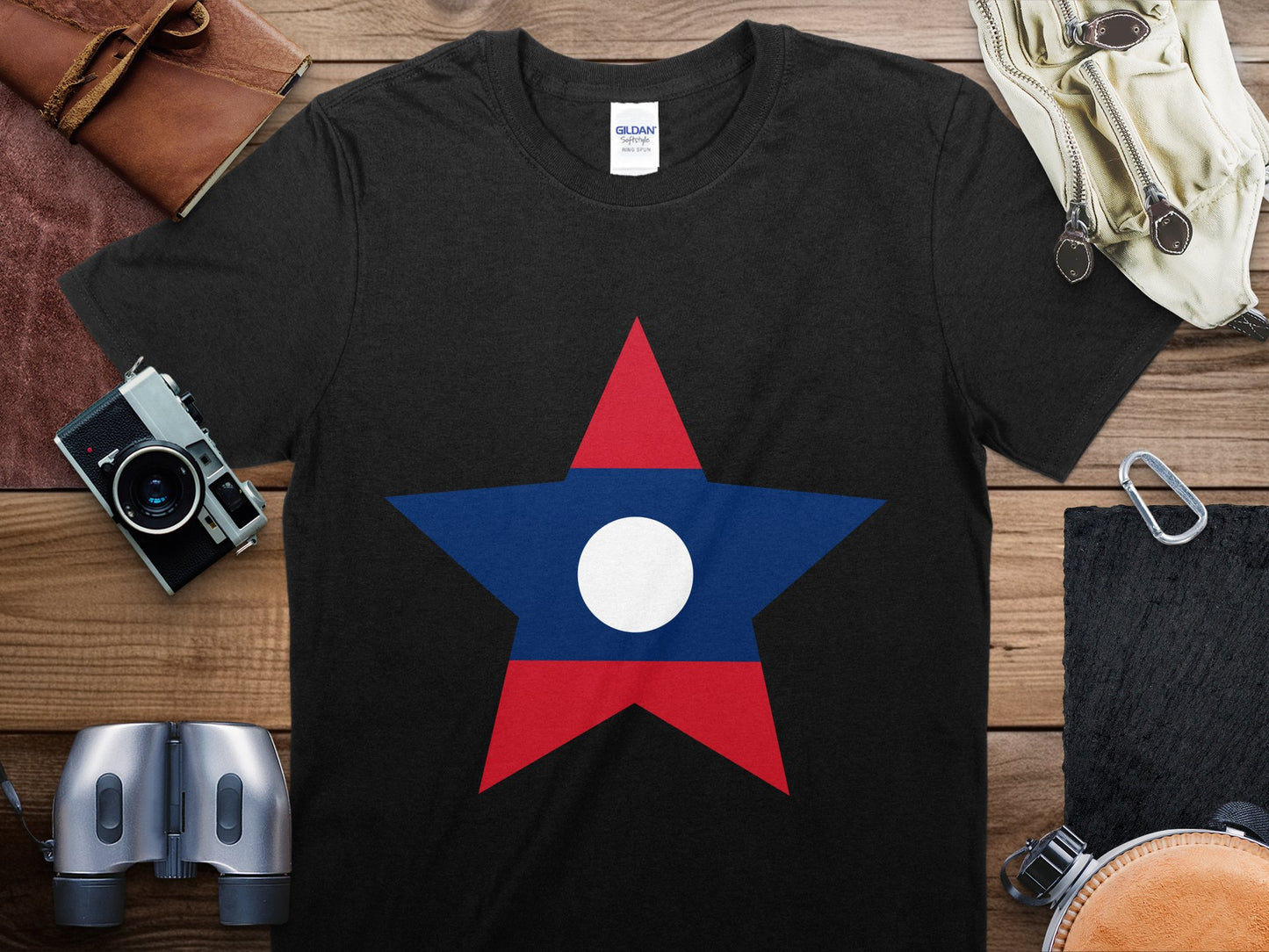 Laos Star Flag T-Shirt, Laos Flag Shirt