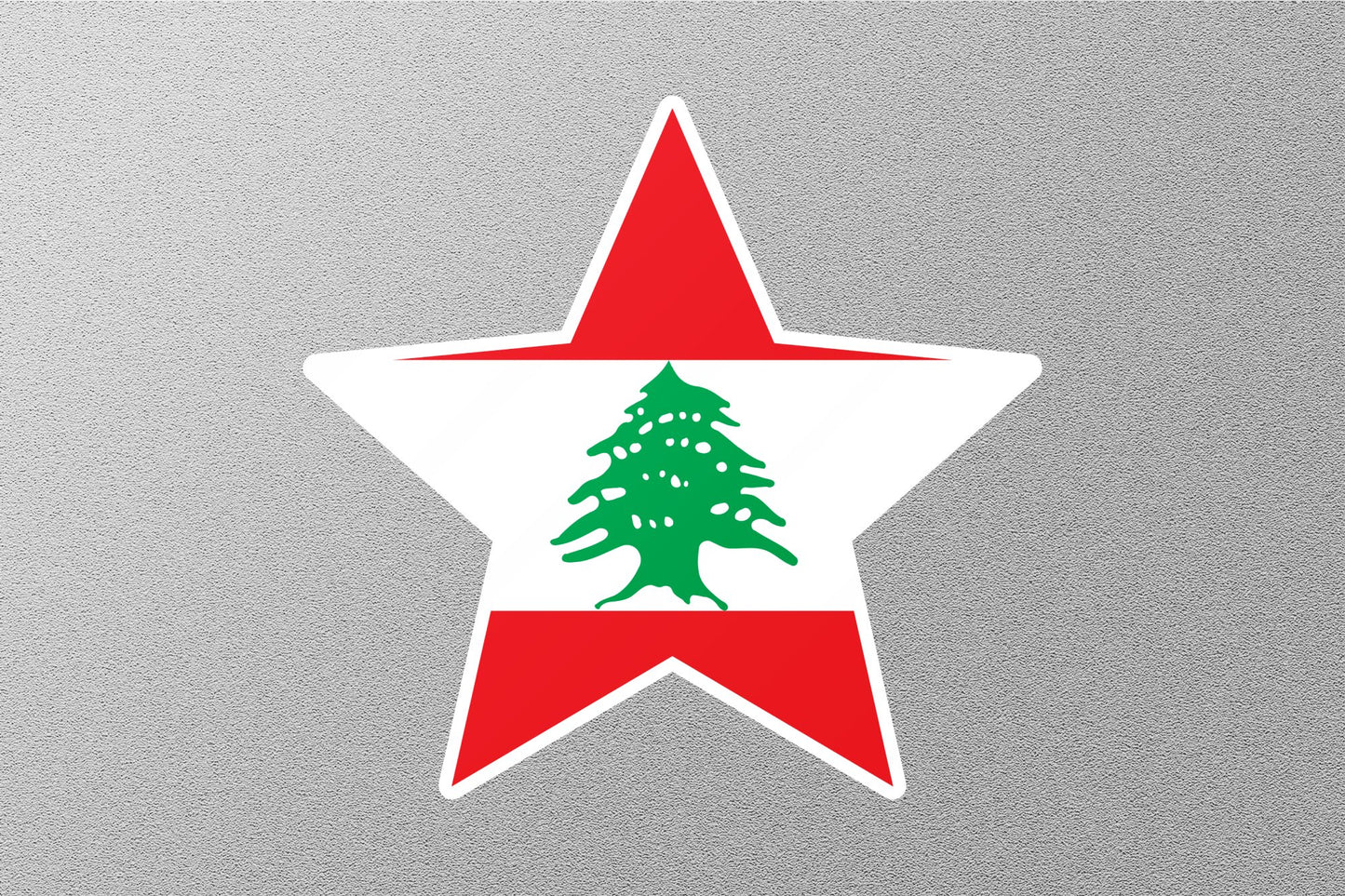 Lebanon Star Flag Sticker