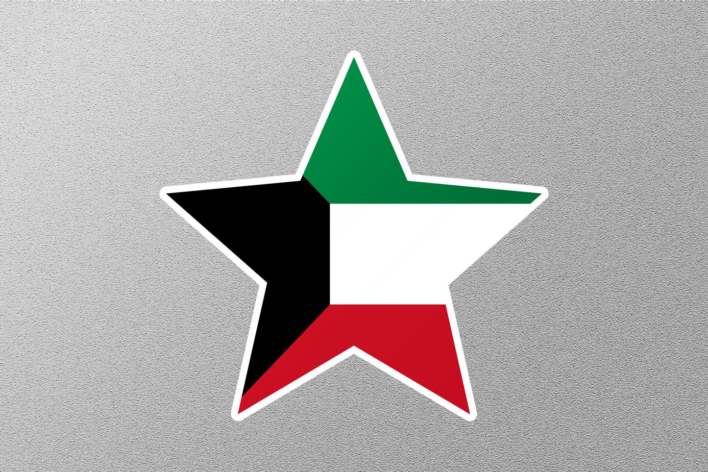 Kuwait Star Flag Sticker