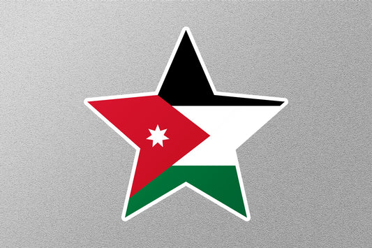 Jordan Star Flag Sticker