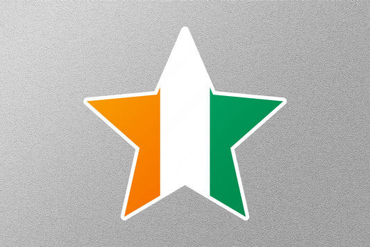 Ivory Coast Star Flag Sticker