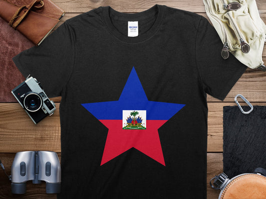 Haitian Star Flag T-Shirt, Haitian Flag Shirt