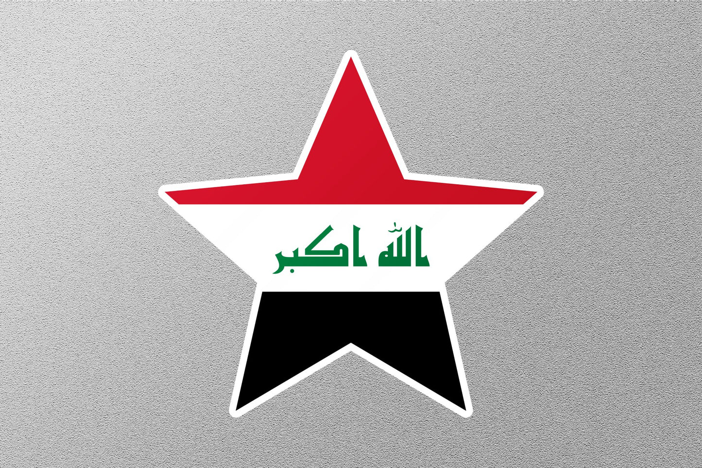 Iraq Star Flag Sticker