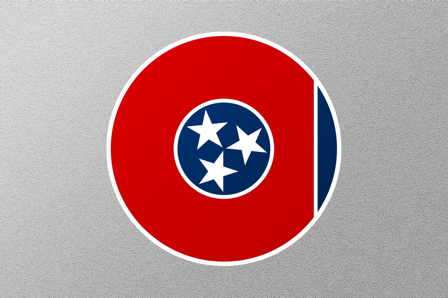 Tennessee State Flag Circle Sticker