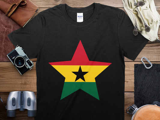 Ghana Star Flag T-Shirt, Ghana Flag Shirt