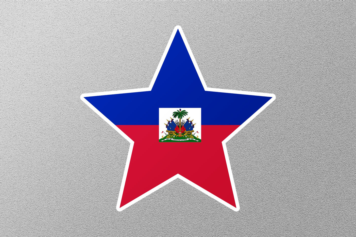 Haiti Star Flag Sticker