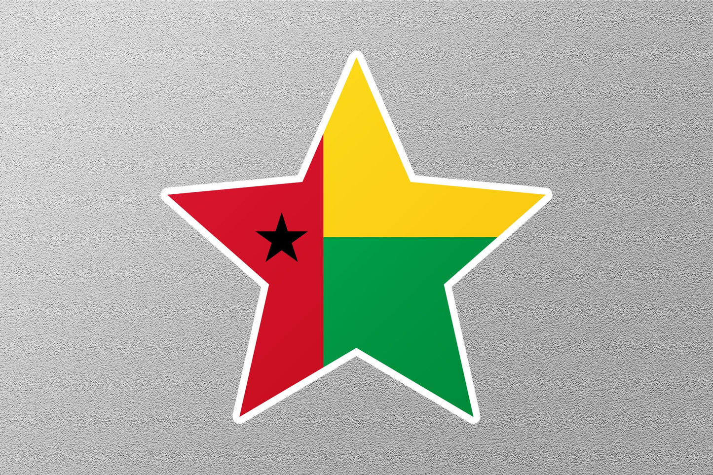 Guinea-Bissau Star Flag Sticker