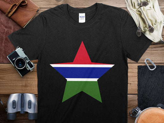 Gambia Star Flag T-Shirt, Gambia Flag Shirt