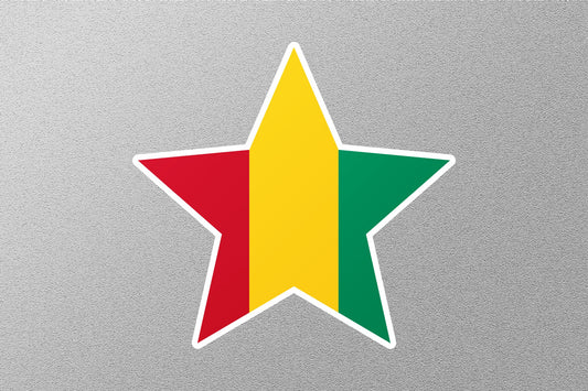 Guinea Star Flag Sticker