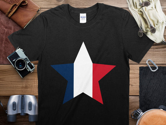 France Star Flag T-Shirt, France Flag Shirt