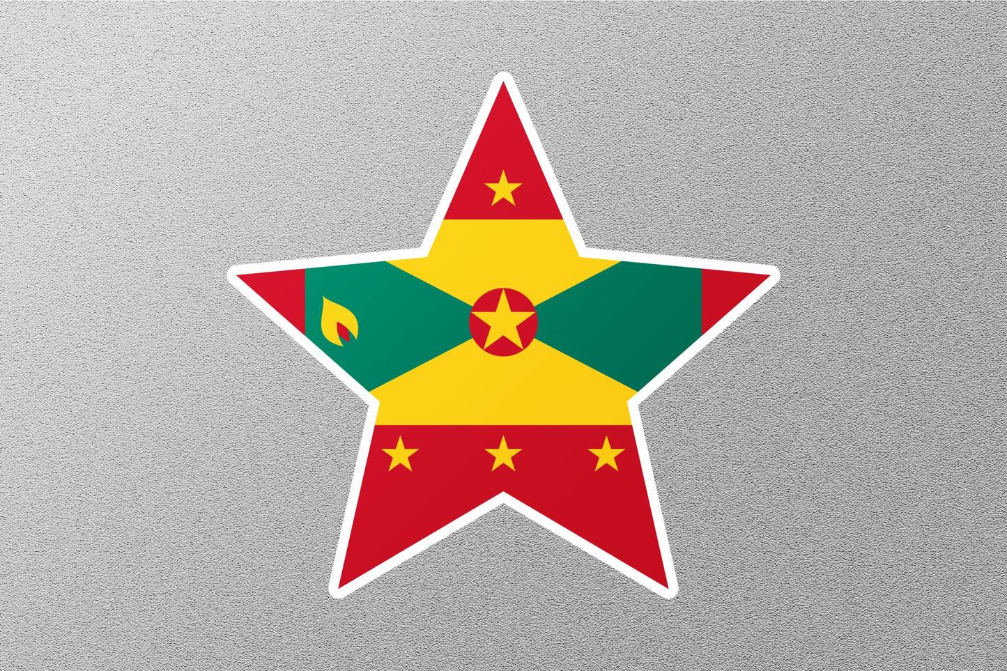 Grenada Star Flag Sticker