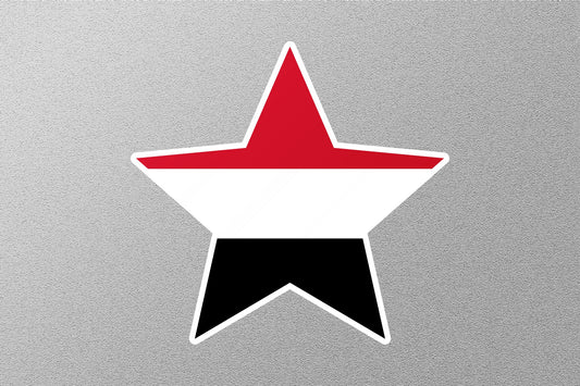 Yemen Star Flag Sticker