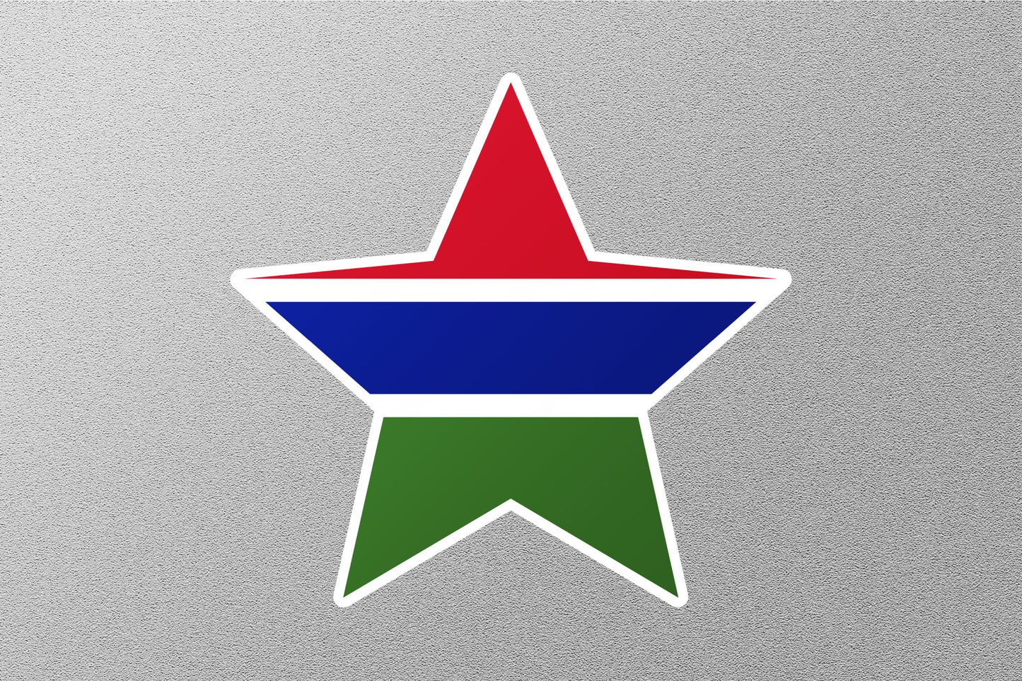Gambia Star Flag Sticker