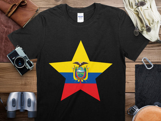 Ecuador Star Flag T-Shirt, Ecuador Flag Shirt