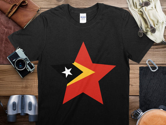 East Timor Star Flag T-Shirt, East Timor Flag Shirt