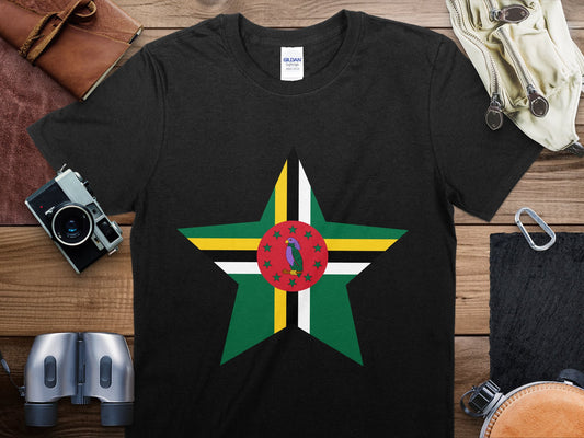 Dominica Star Flag T-Shirt, Dominica Flag Shirt