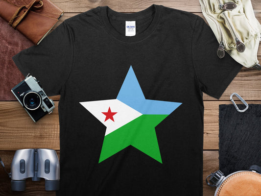 Djibouti Star Flag T-Shirt, Djibouti Flag Shirt