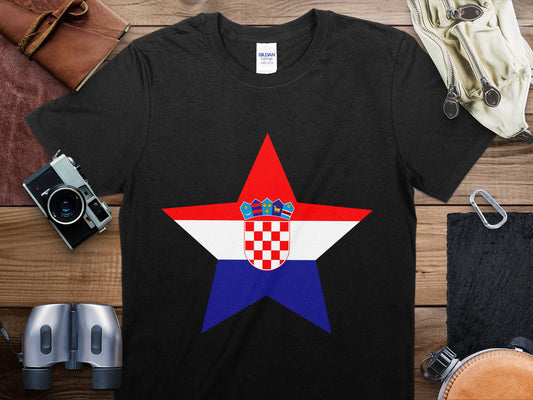 Croatia Star Flag T-Shirt, Croatia Flag Shirt
