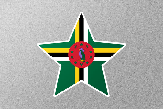 Dominica Flag Sticker