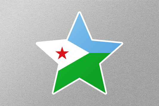 Djibouti Flag Sticker