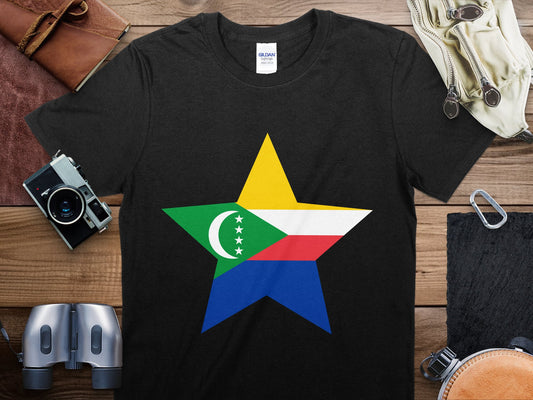 Comoros Star Flag T-Shirt, Comoros Flag Shirt