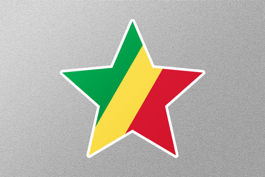 Brazzaville Flag Sticker