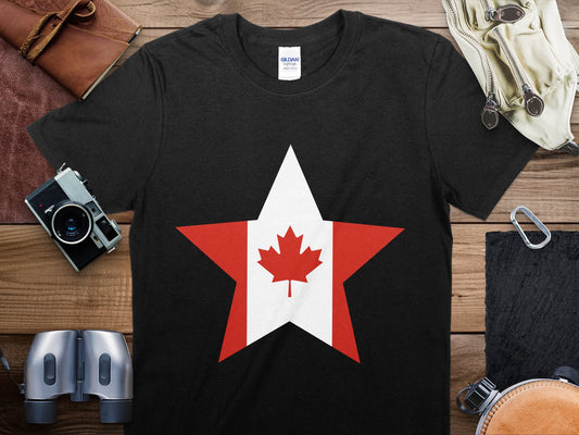 Canada Star Flag T-Shirt, Canada Flag Shirt