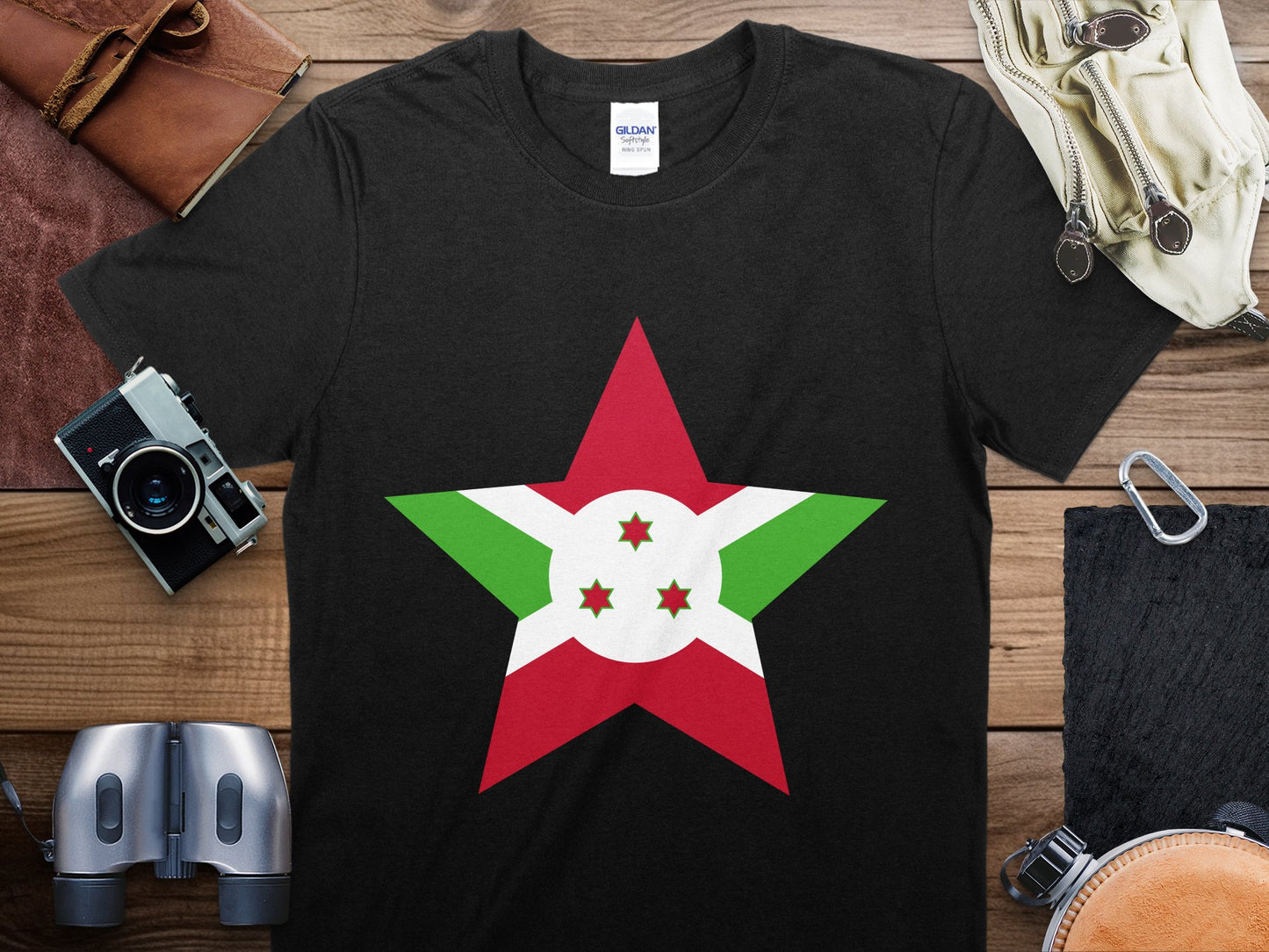 Burundi Star Flag T-Shirt, Burundi Flag Shirt