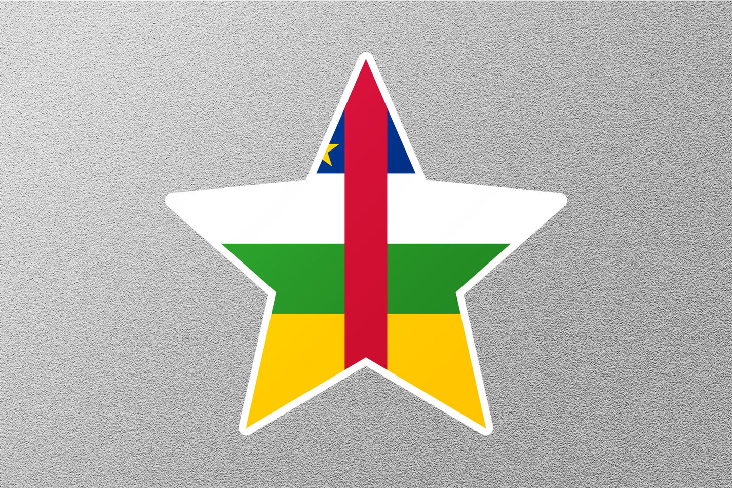 Central African Republic Star Flag Sticker