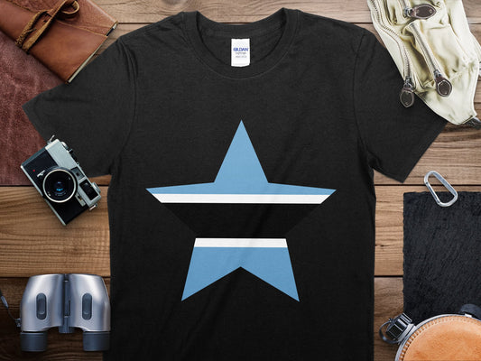 Botswana Star Flag T-Shirt, Botswana Flag Shirt