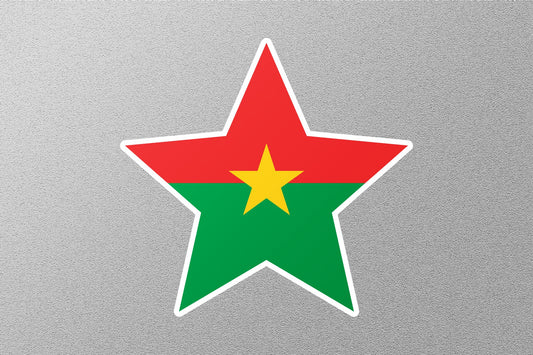 Burkina Faso Star Flag Sticker