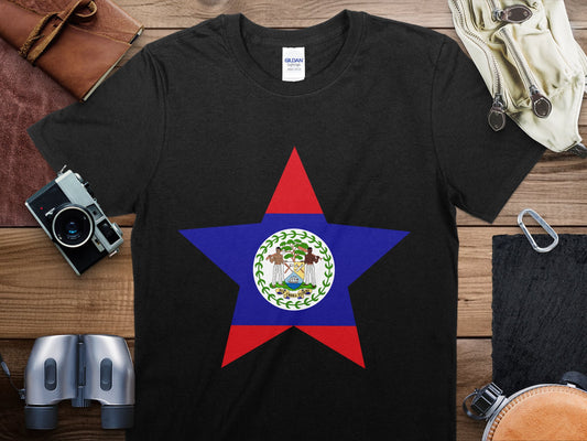 Belize Star Flag T-Shirt, Belize Flag Shirt