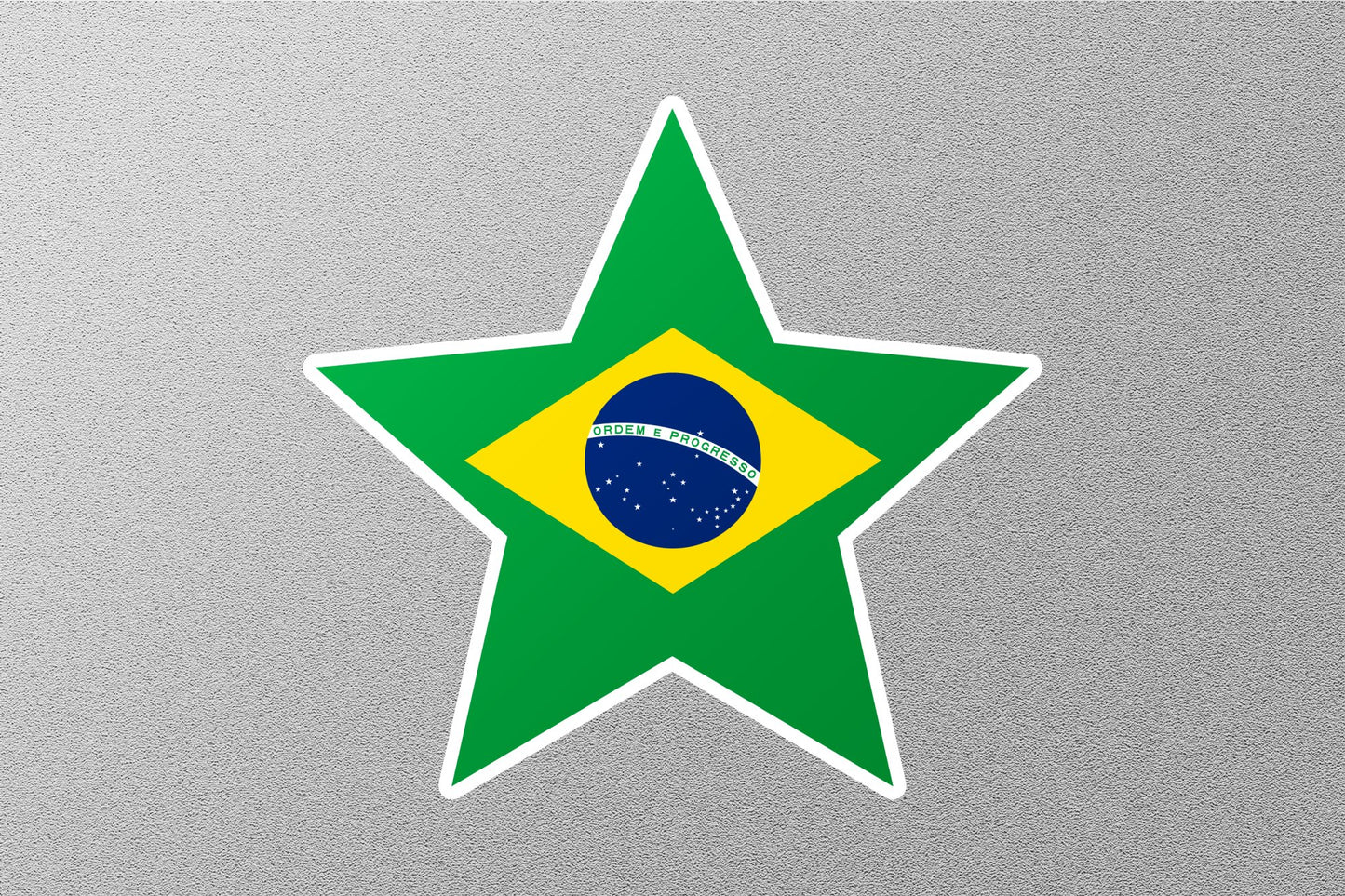 Brazil Star Flag Sticker