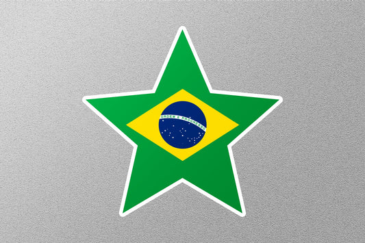 Brazil Star Flag Sticker