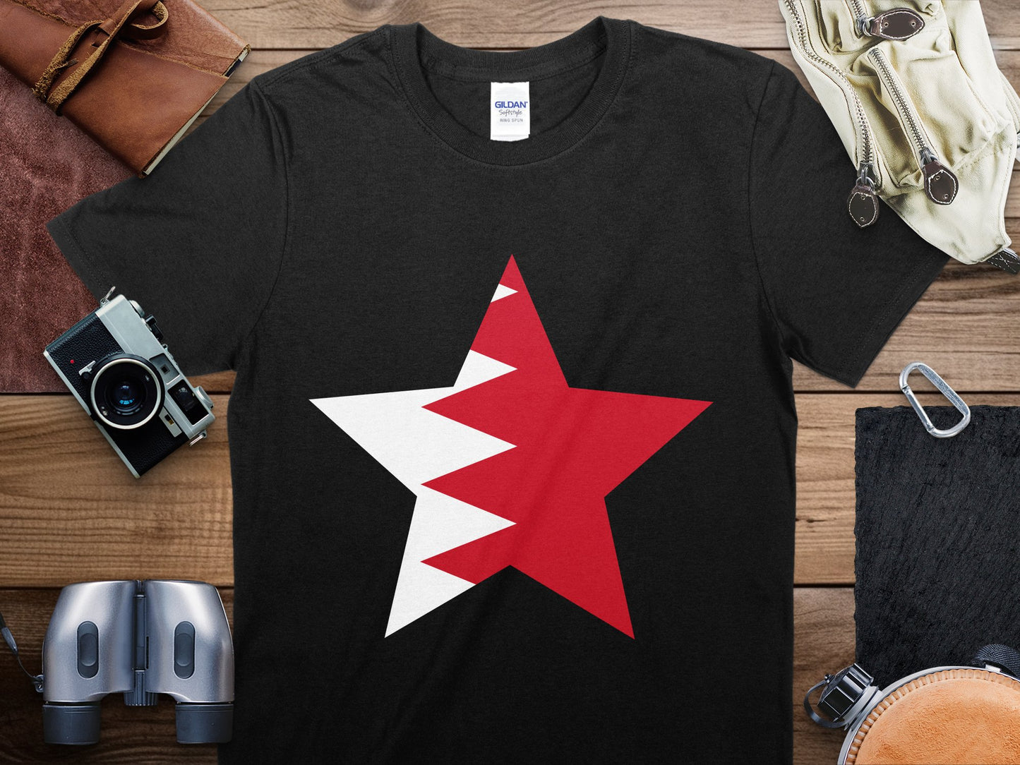 Bahrain Star Flag T-Shirt, Bahrain Flag Shirt