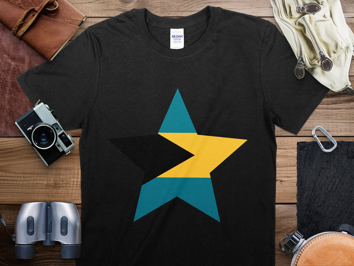 Bahamas Star Flag T-Shirt, Bahamas Flag Shirt