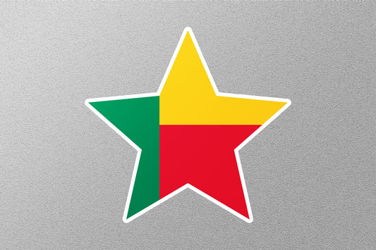 Beninese Star Flag Sticker