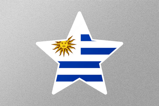 Uruguay Star Flag Sticker