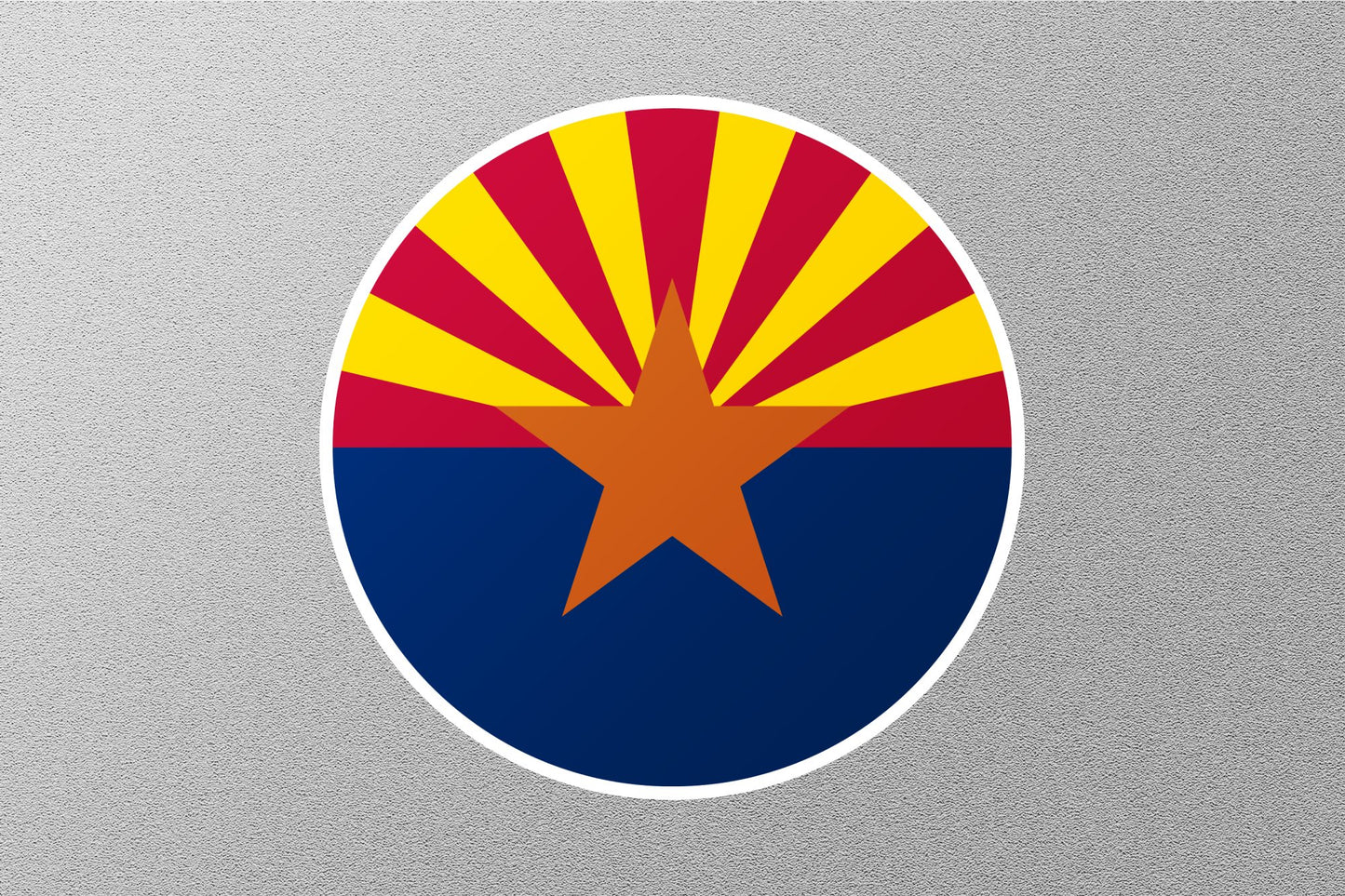 Arizona State Flag Circle Sticker