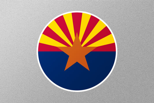 Arizona State Flag Circle Sticker