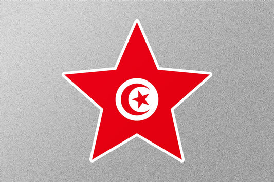 Tunisia Star Flag Sticker