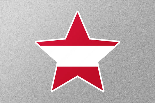 Austria Star Flag Sticker