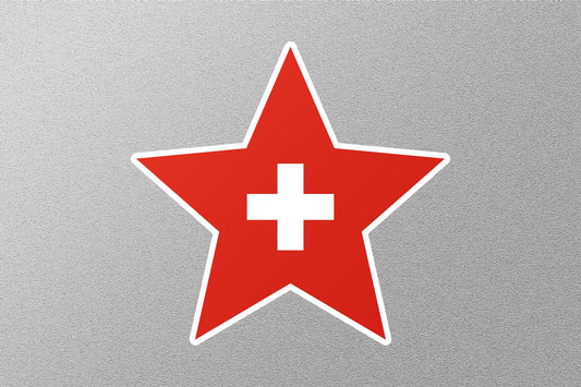 Switzerland Star Flag Sticker